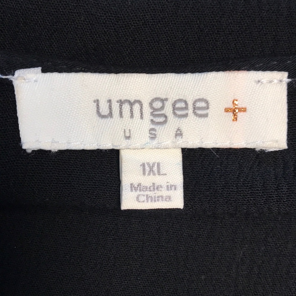 Black Gauze Dress with Trim by Umgee - Picture 7 of 8